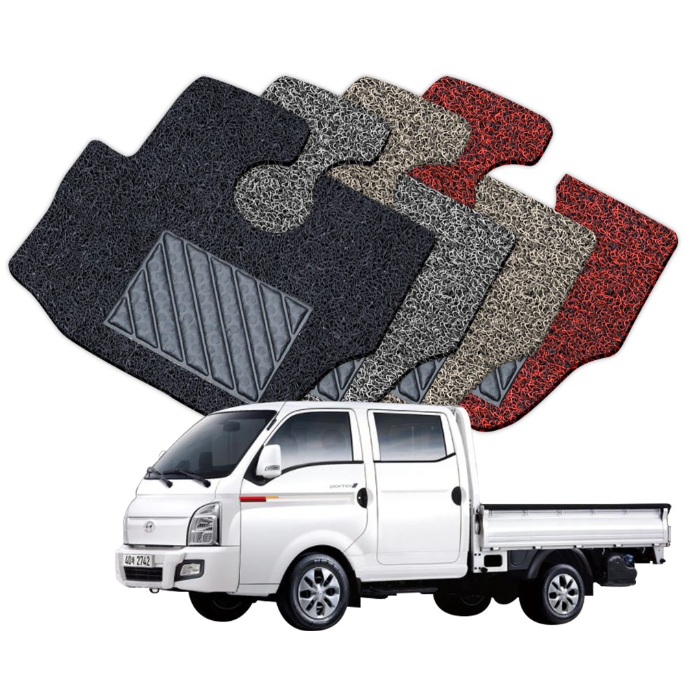 예스카 포터2 봉고3 라보 다마스 코일매트 이중 벌집매트 카매트 바닥매트 자동차매트 차량용매트, 코일매트-포터2 1열(운전석/조수석)-브라운 27,000원