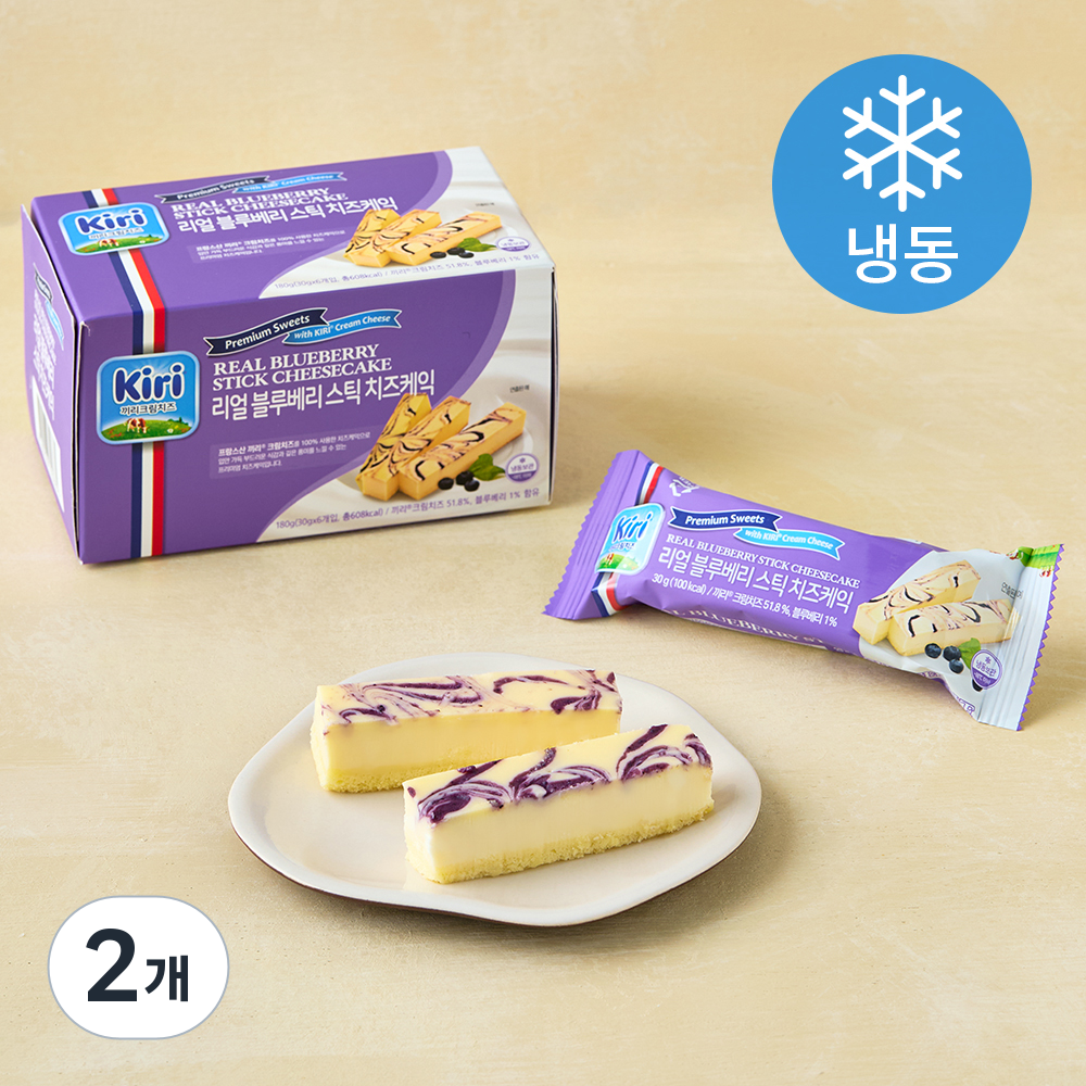 [로켓프레시] 끼리 리얼 스틱 치즈케익 블루베리 6입 (냉동) 29,500원