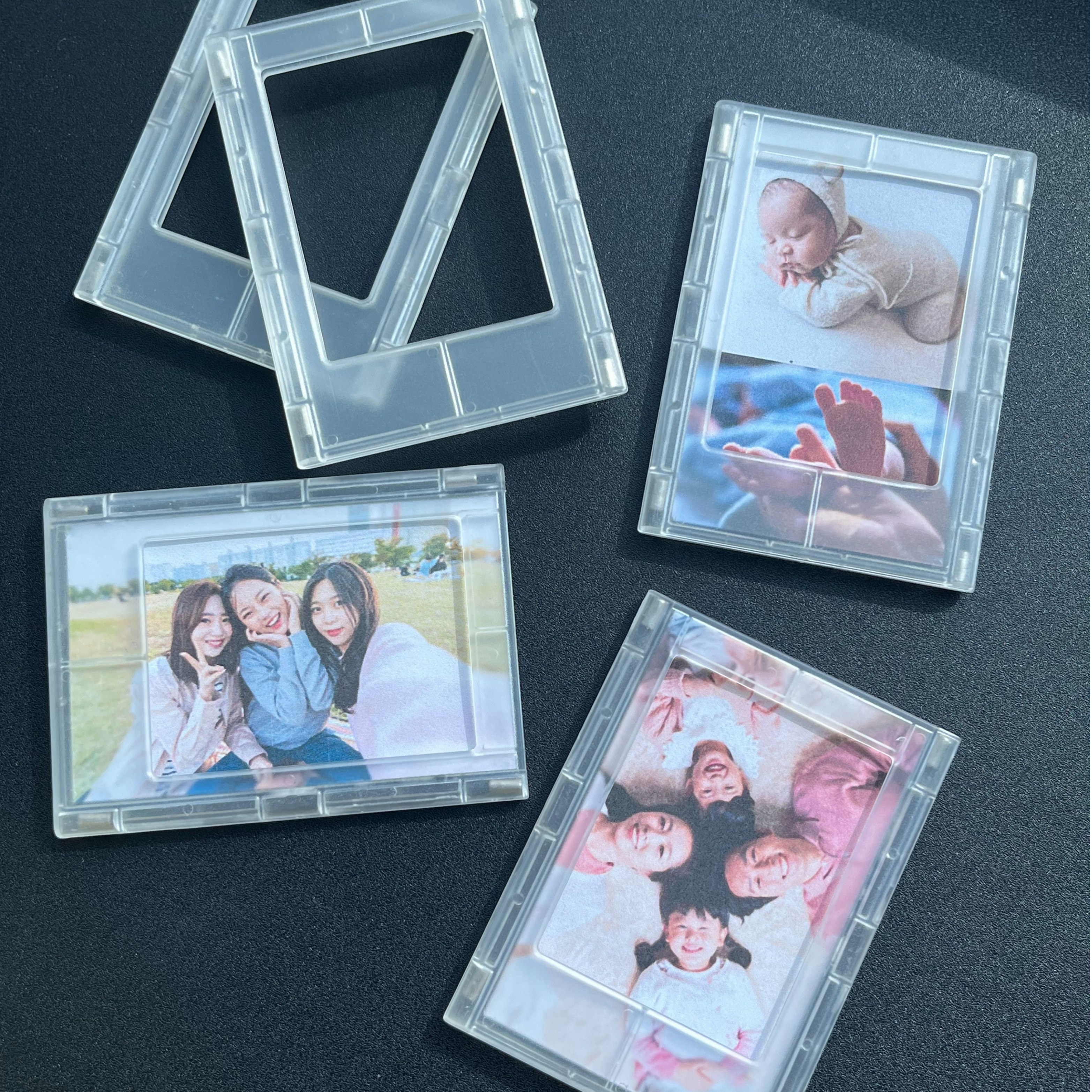쇼플리 냉장고 자석액자 폴라로이드 포토카드 탁상용액자 마그네틱, 10개, 투명 18,900원