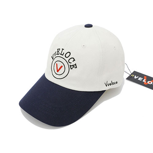 뷔벨로체 OV 소프트핏 볼캡 아이보리 & 네이비 49,000원