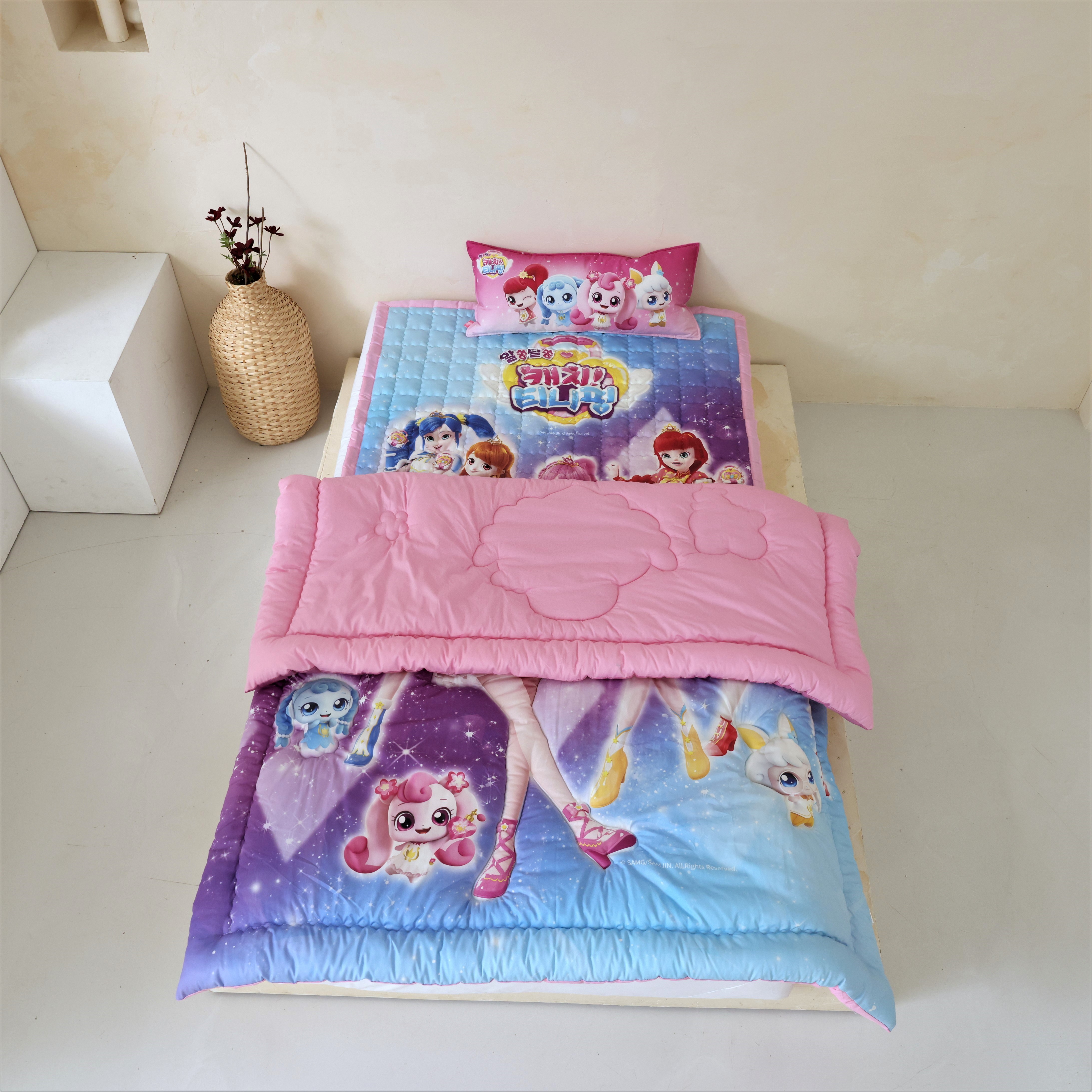 코알라컴퍼니 알쏭달쏭 캐치티니핑 국내생산 싱글 차렵이불세트 이불 패드 베개(솜포함) 117,000원