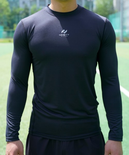 나인티플러스 NINETY PLUS 에센셜 컴프레션 언더셔츠 - 블랙 55,400원