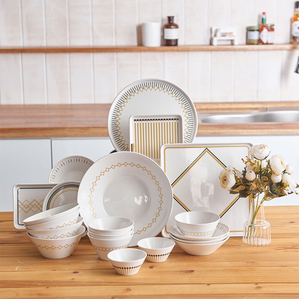 디아스 국산 도자기 화이트 홈세트 신혼부부식기 4인 그릇세트 20p, 디아스 4인 그릇세트 20p 170,000원