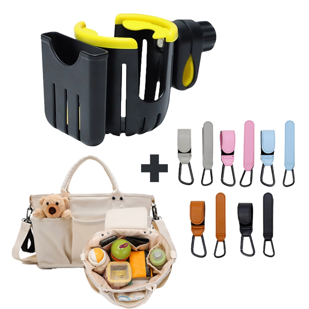 루본 2in1 유모차 컵홀더 휴대폰 거치대 폰홀더 웨건 유모차걸이 가방 세트 19,900원