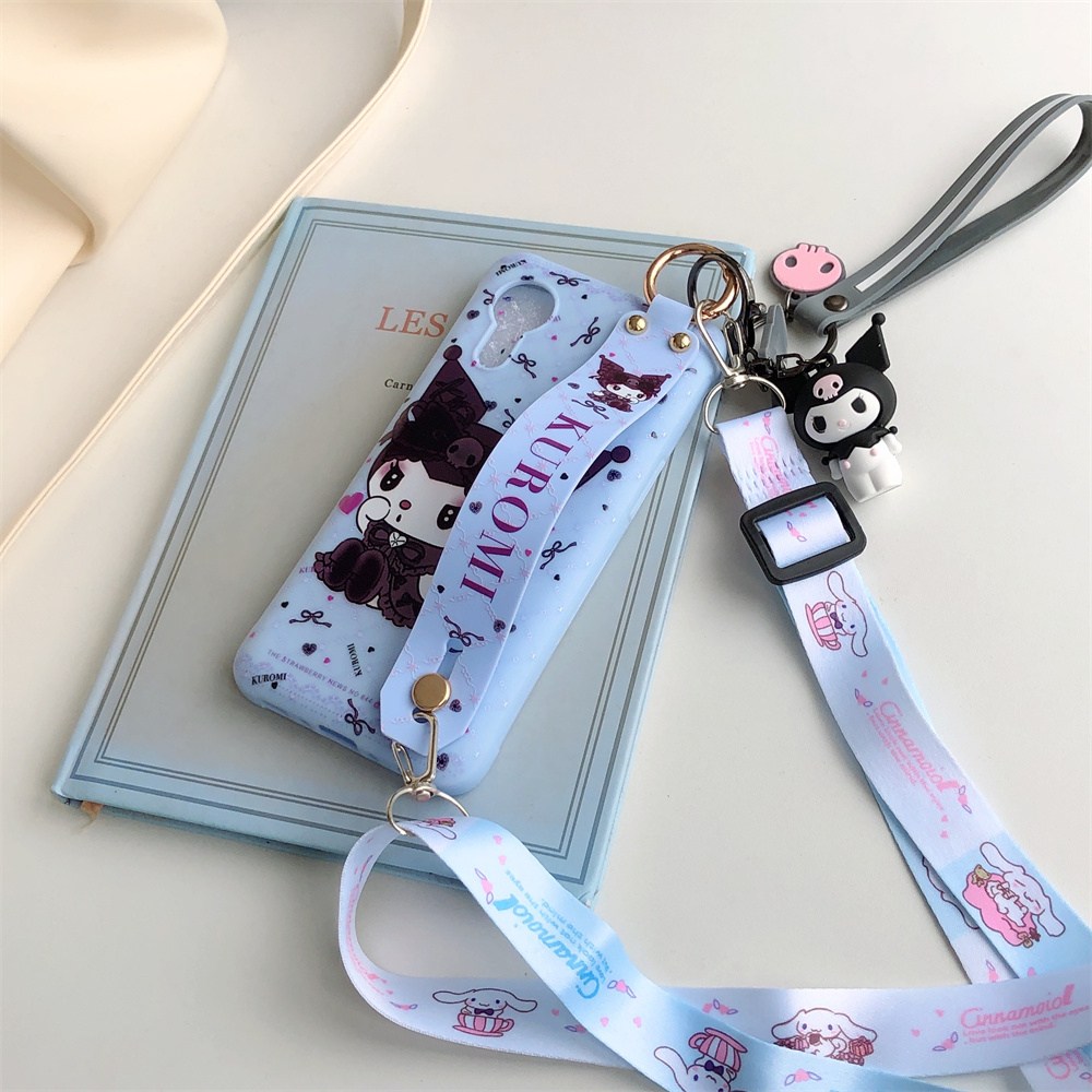 갤럭시 X커버5 케이스 키즈폰 쿠로미 캐릭터 키링 춘식이폰2 목걸이 18,500원