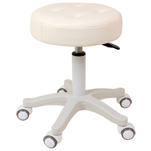 AWC 포그니 바퀴 보조의자 오피스 미용실 병원 바퀴의자, 원형 회전 보조 바퀴 의자 원형스툴, 아이보리, 1개 34,700원