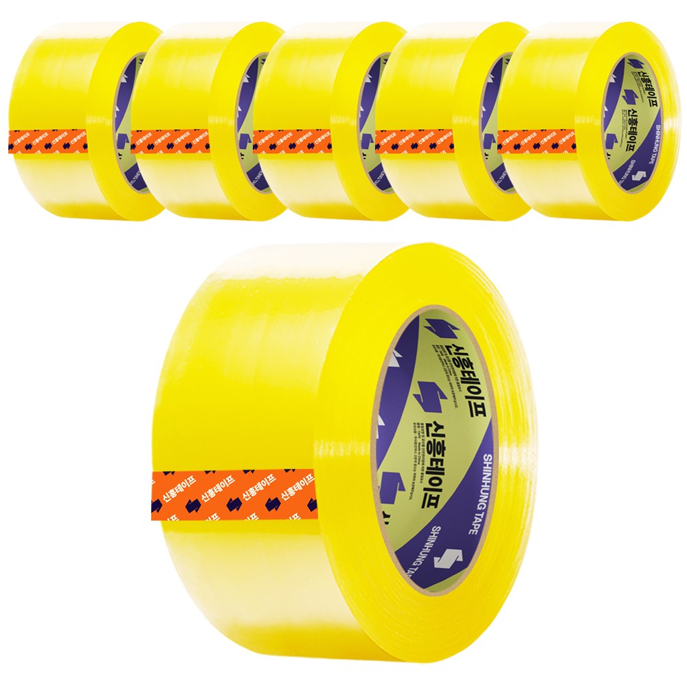 신흥 대용량 100M 투명 중포장(65MIC) 박스테이프, 6개 11,890원