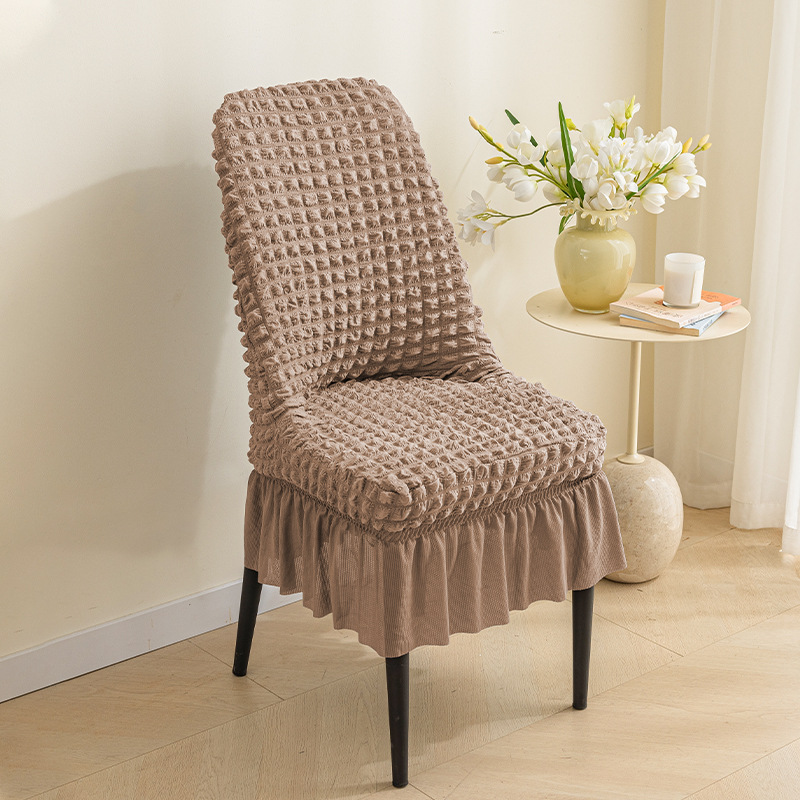 만자천홍 스판 의자커버 시어서커 프릴, 1개, 시어서커-카키 12,800원