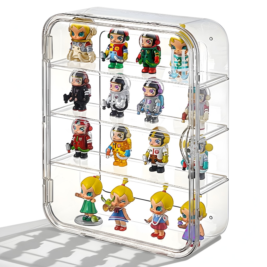 McEDA 무타공 벽부착 피규어 장식장 컬렉전용 슬림 아크릴케이스, 투명, 1개 28,900원