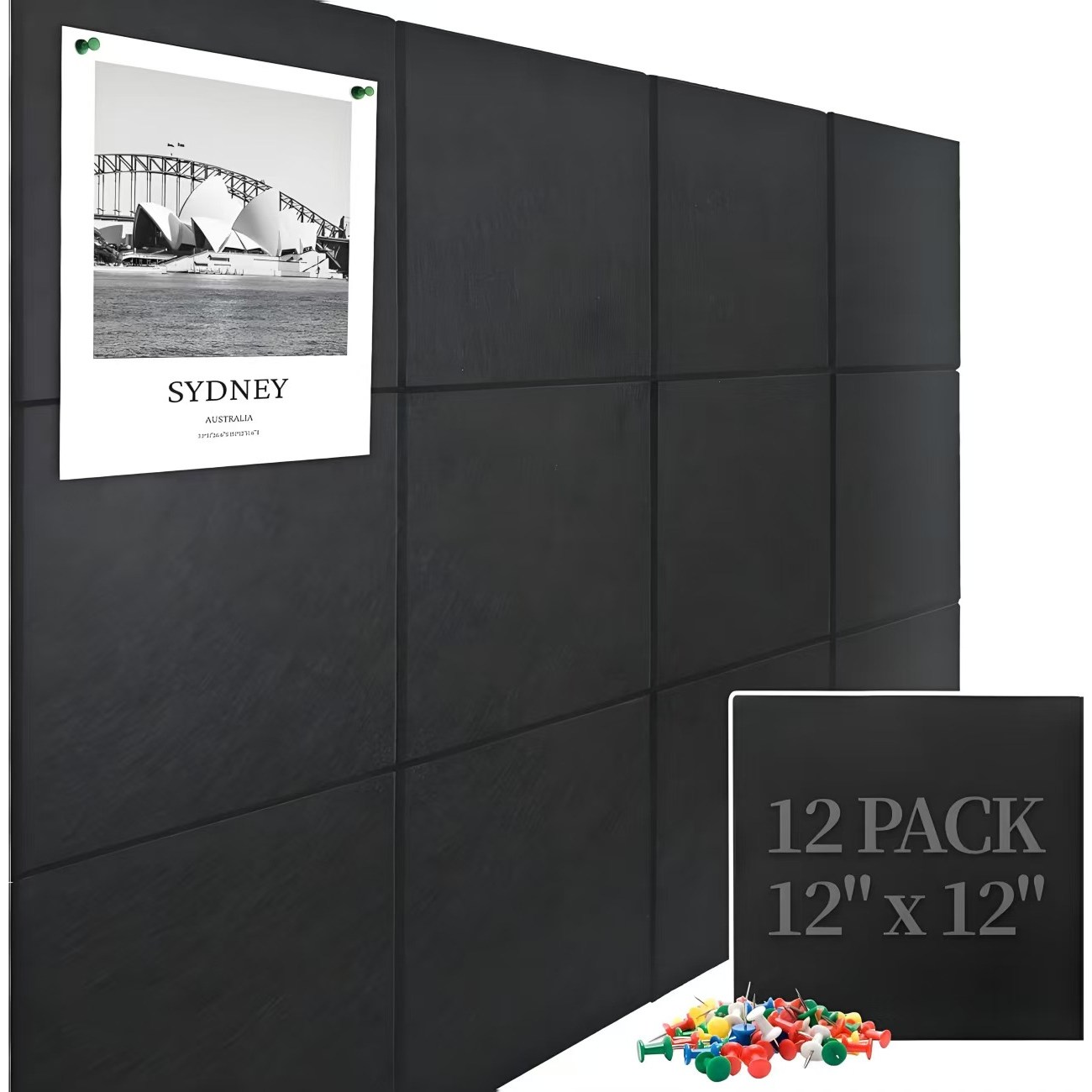 데이엘라 조립식 펠트 보드 120cmx90cm 부착식 접착식 대형 게시판 알림판 환경판, 1세트 37,000원