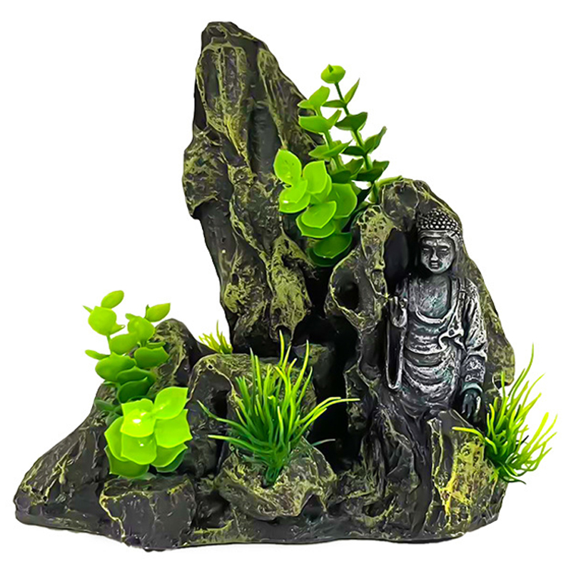 영아쿠아 관상어 부처 산수조경 바위산 수족관 장식품 14,500원