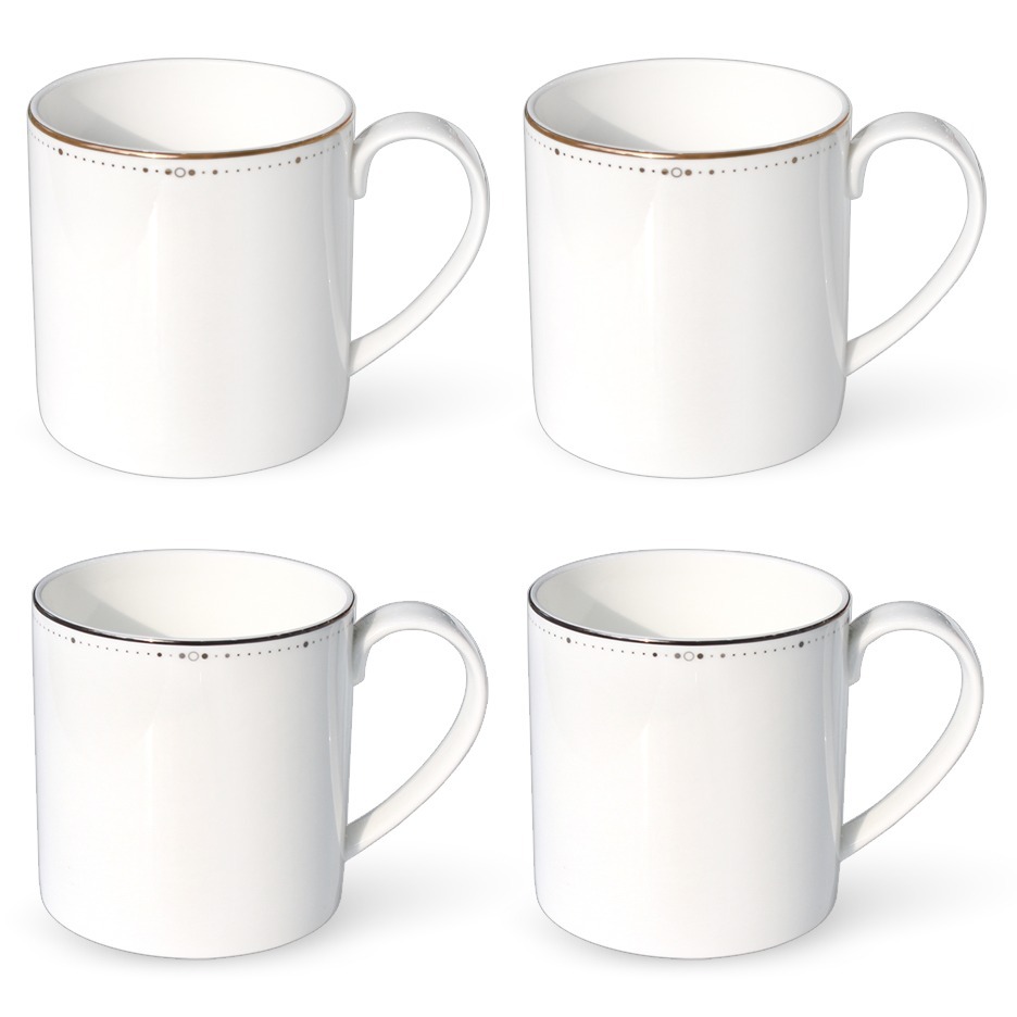 한국도자기 본차이나 위시스 4인 머그컵 350ml x 2종 x 2p 세트, 골드, 플래티늄, 1세트 75,800원