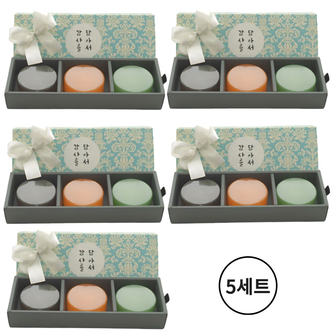 YB맘 수제비누 3종 선물세트, 5세트, 감사를담아서 95,940원