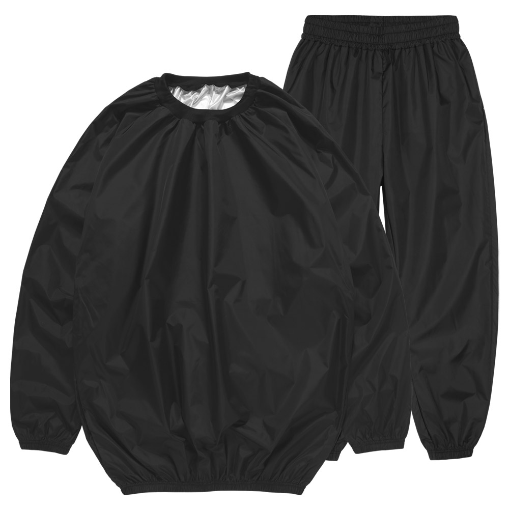 문컬렉션 남녀공용 상하의 set 기능성 땀복 다이어트 사우나수트 맨투맨 바지 세트 트레이닝 헬스 런닝 바람막이 운동복 자켓 18,800원