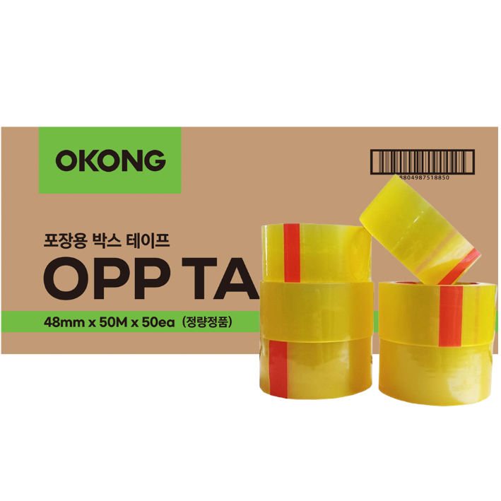 오공본드 OPP 박스테이프 중포장 아크릴타입 50m x 48mm 28,640원