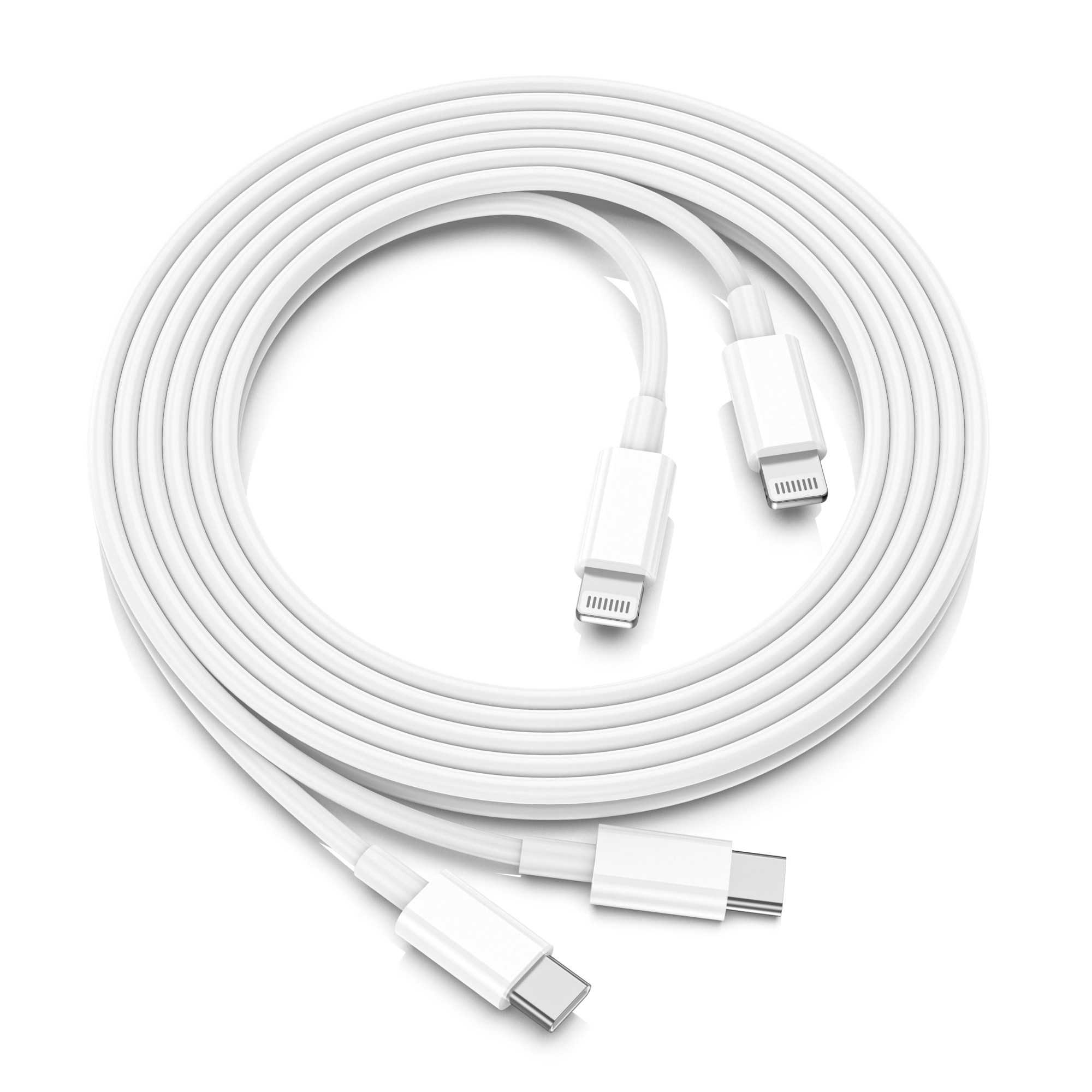 Bolt Wave 아이폰 고속 충전케이블 C to 라이트닝 8핀, 2개, 화이트, 2m 9,700원