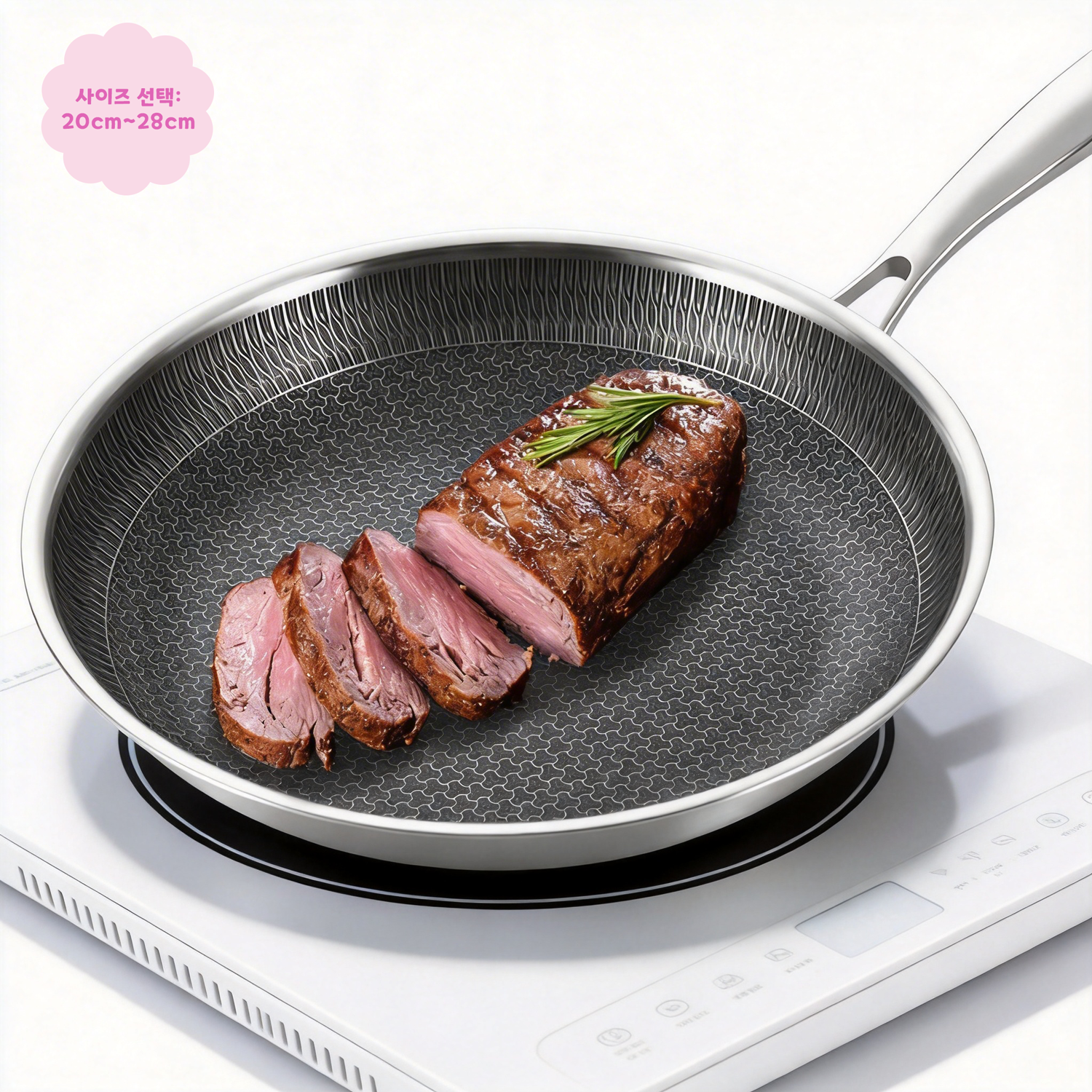 Riwonas 통3중 스텐 벌집코팅 후라이팬 인덕션 IH 겸용, 1개, 24cm 40,000원