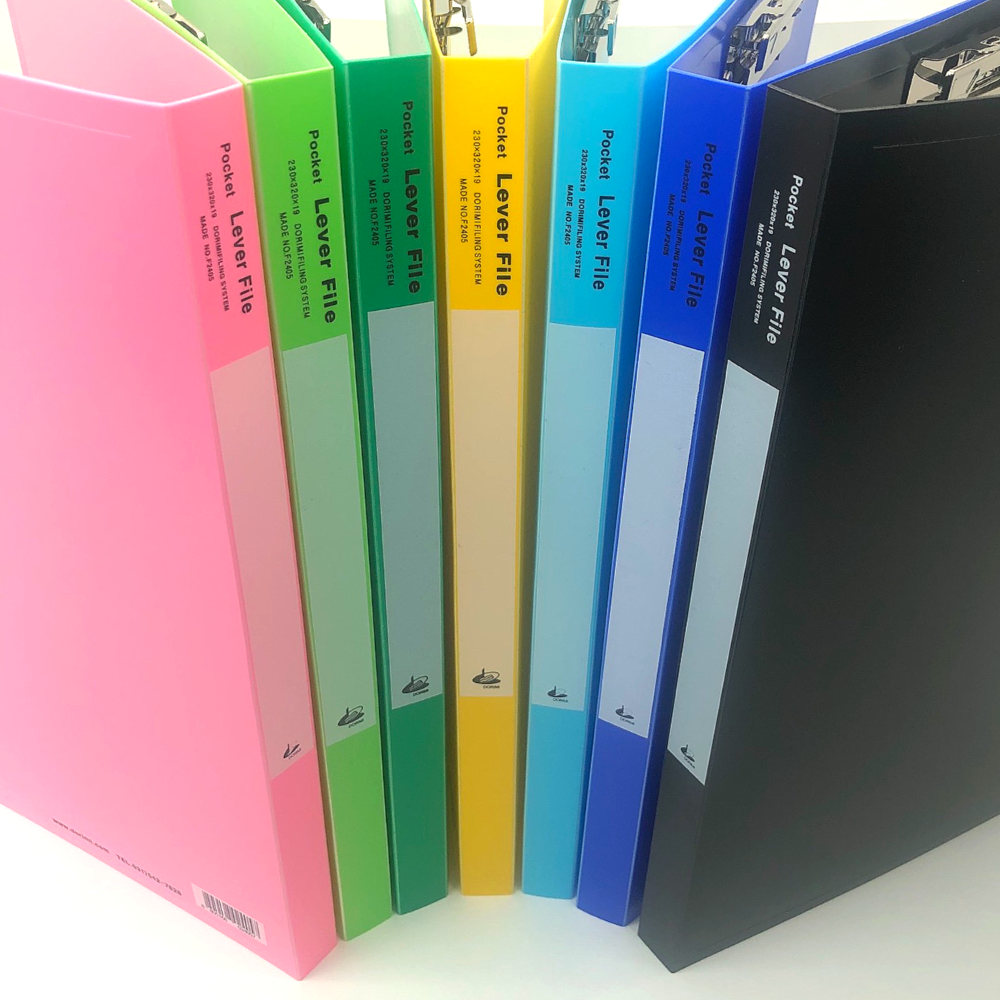 문구로드 pp 레버 스프링파일 A4 상철 7컬러 32,000원