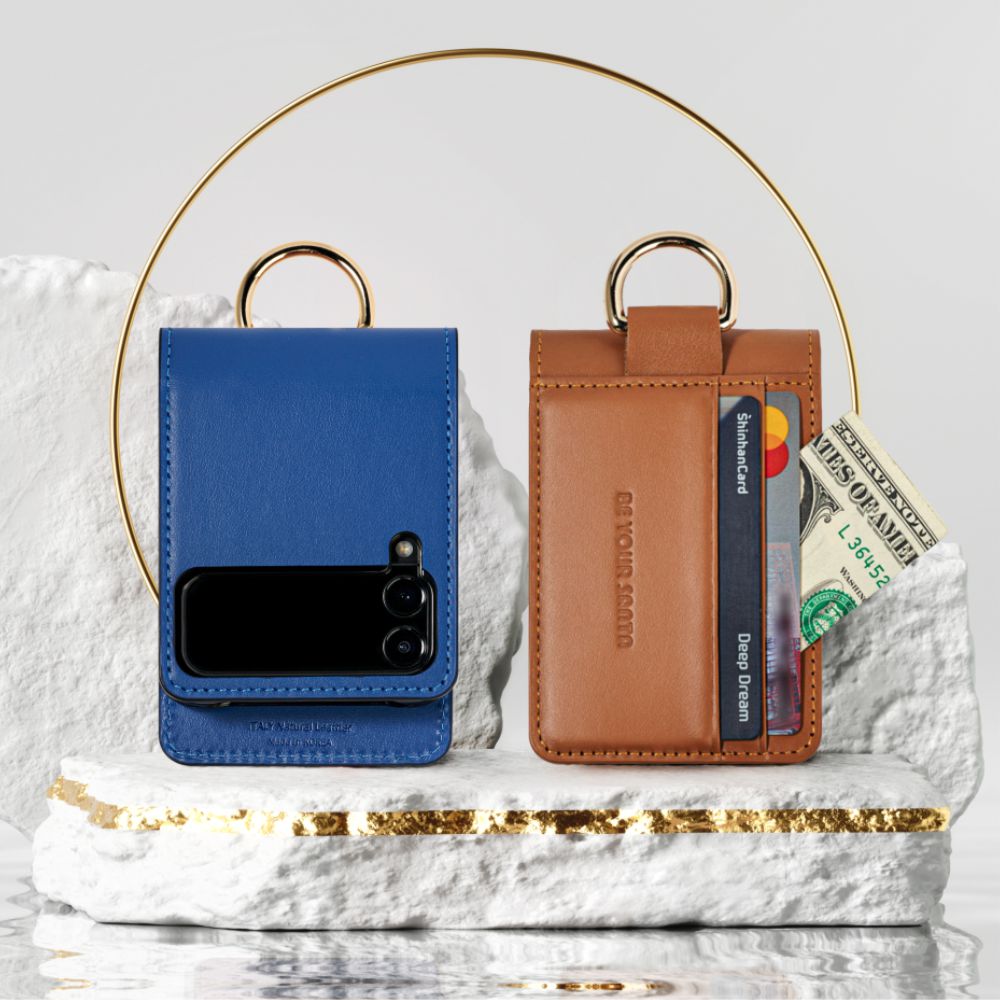 비유어산타갤럭시 Z플립3 케이스 이태리 천연 가죽 카드 링 힌지보호 지플립3 44,200원