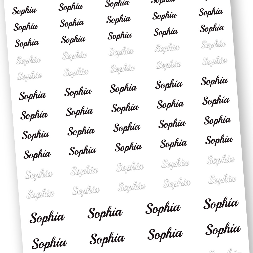 배경없이 이름만 붙이는 이름표스티커 반영구 완벽방수 네임스티커 이름스티커 7,900원