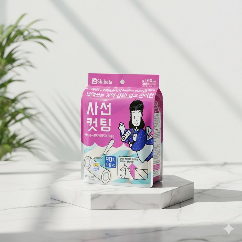 테이프크리너 돌돌이 사선컷팅 리필9개 1개당 90회 사용가능 23,750원