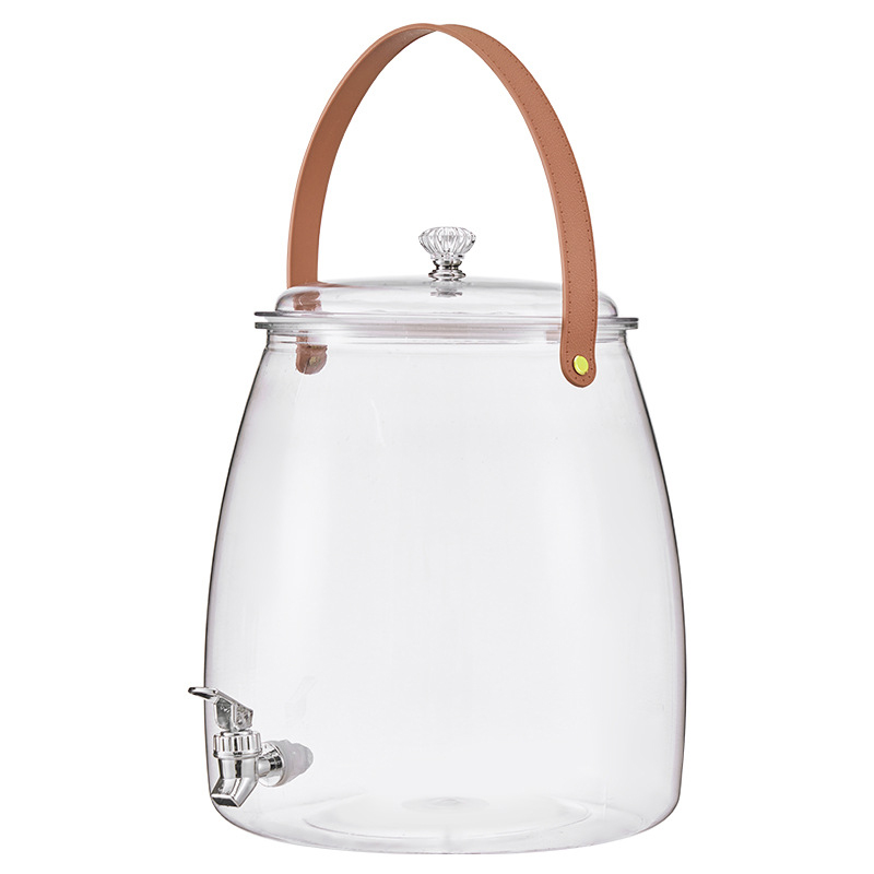 투데이리빙 3리터 대용량 워터 디스펜서 수도꼭지 카페 감성 저그 가죽 스트랩 음료 보관 손잡이 디스팬서 홈카페 13,800원