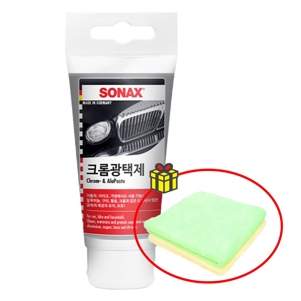 소낙스 크롬 광택제 금속 코팅제 메탈 폴리쉬 75ml+타월 17,700원