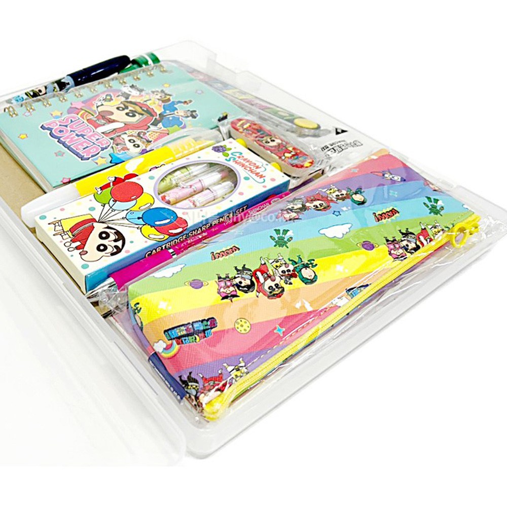 실속만점 문구세트 짱구 프렌즈 학용품 어린이날선물 새학기 입학선물 초등학생 준비물 연필세트, 색상디자인 랜덤발송 1세트 16,800원