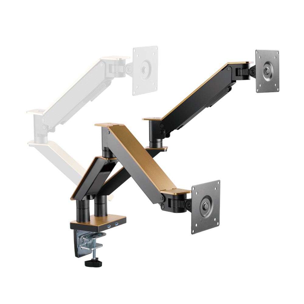 17~35 모니터암 듀얼거치대 높이조절 회전 가스스프링 지지대 컴퓨터 책상마운트 스탠드형 103,000원