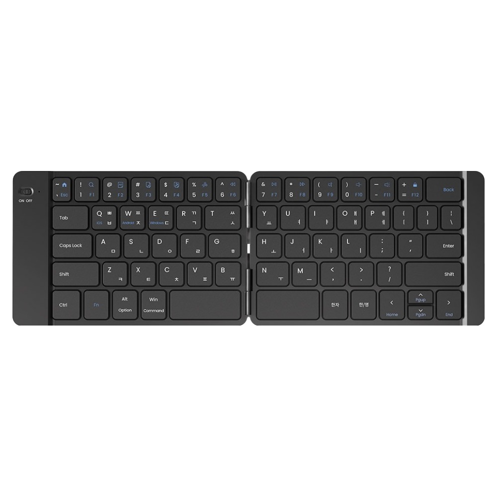 엑토 저소음 접이식 슬림 휴대용 무선 블루투스 키보드, 블랙, BTK-13 16,830원