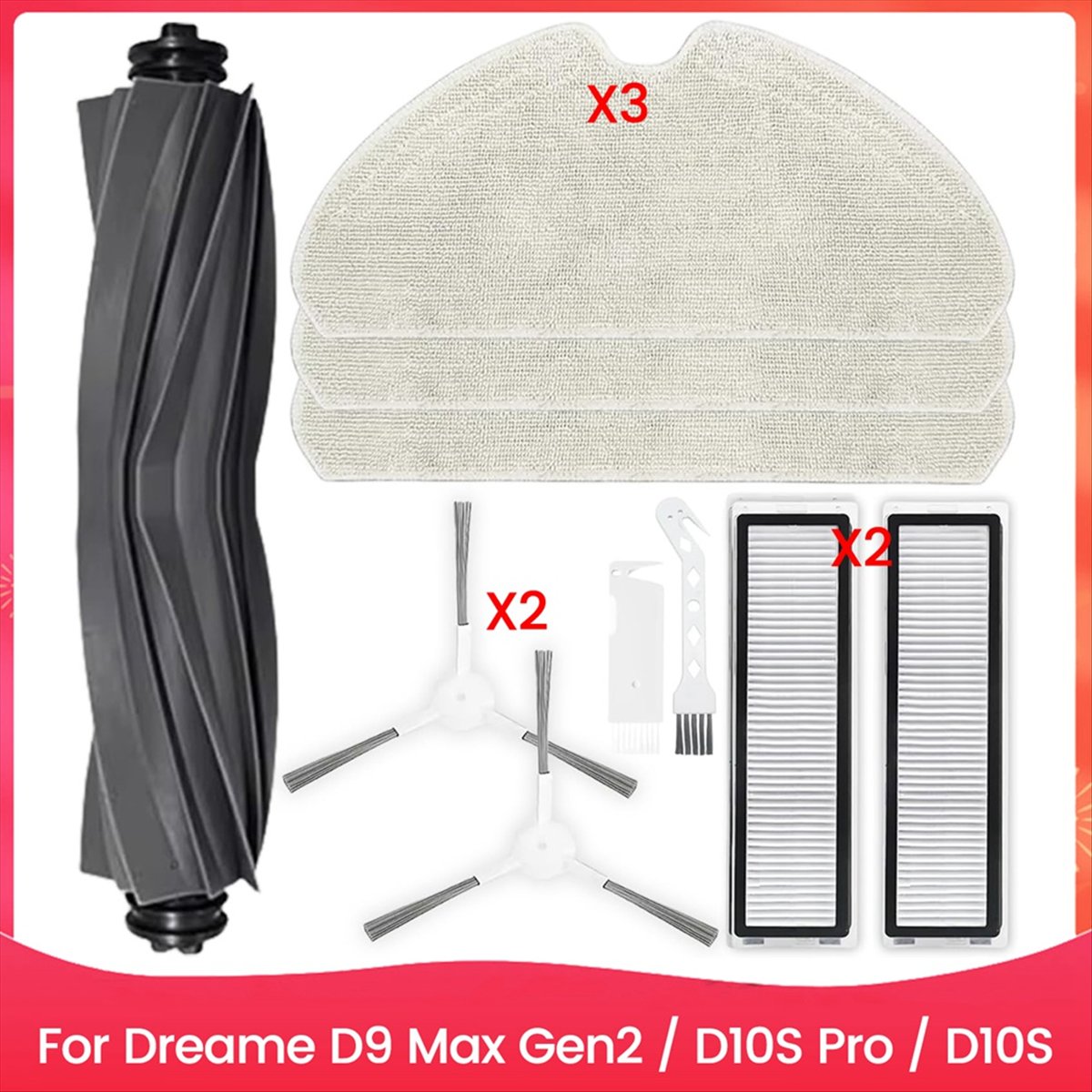 Dreame D9 Max Gen2 / D10S Pro / D10S 로봇 진공 청소기 부품을위한 교체 키트 액세서리 11,690원