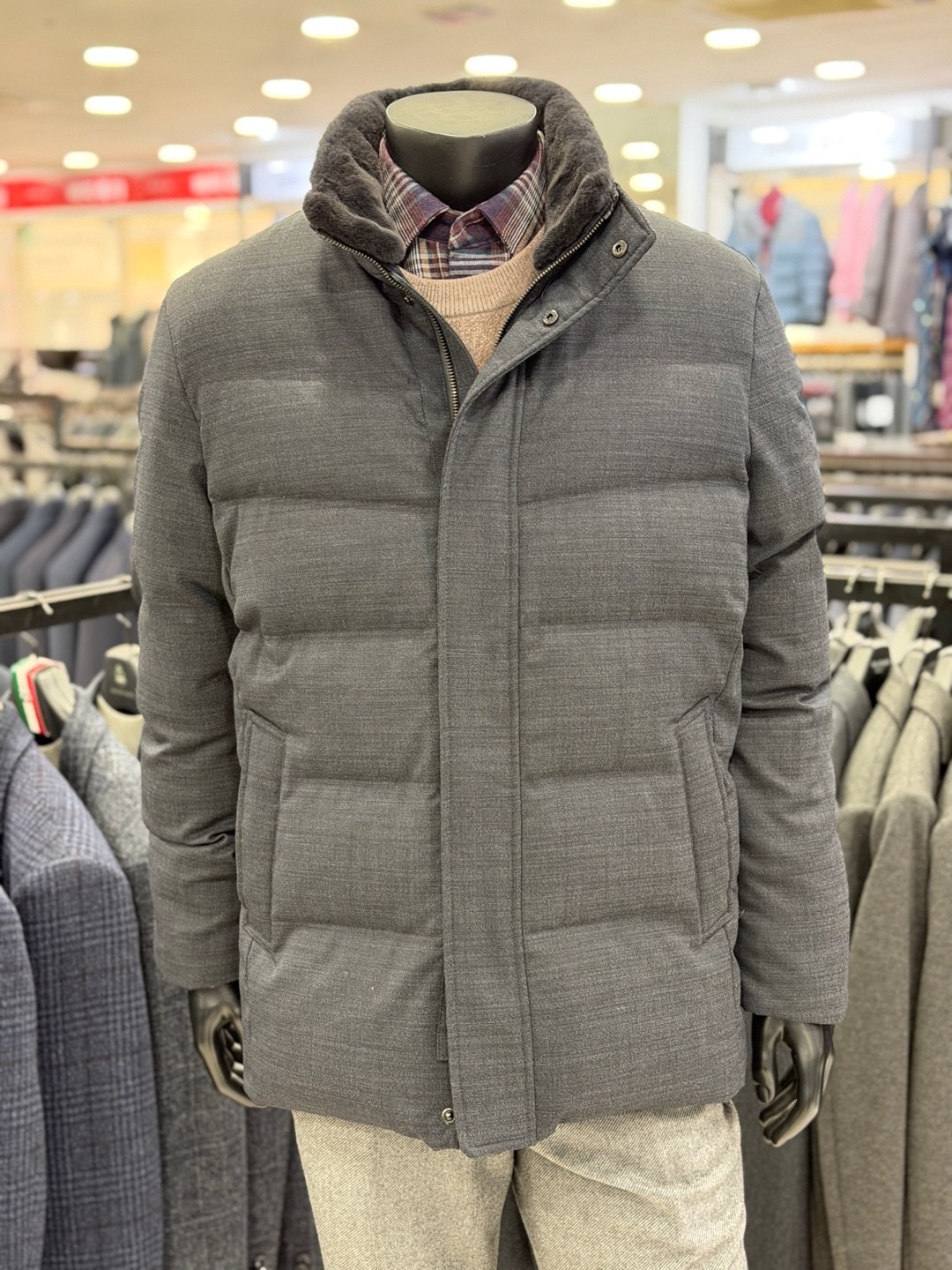 인디안 웰메이드 남성 구스다운 울사파리 MIT KA3W A201 238,000원