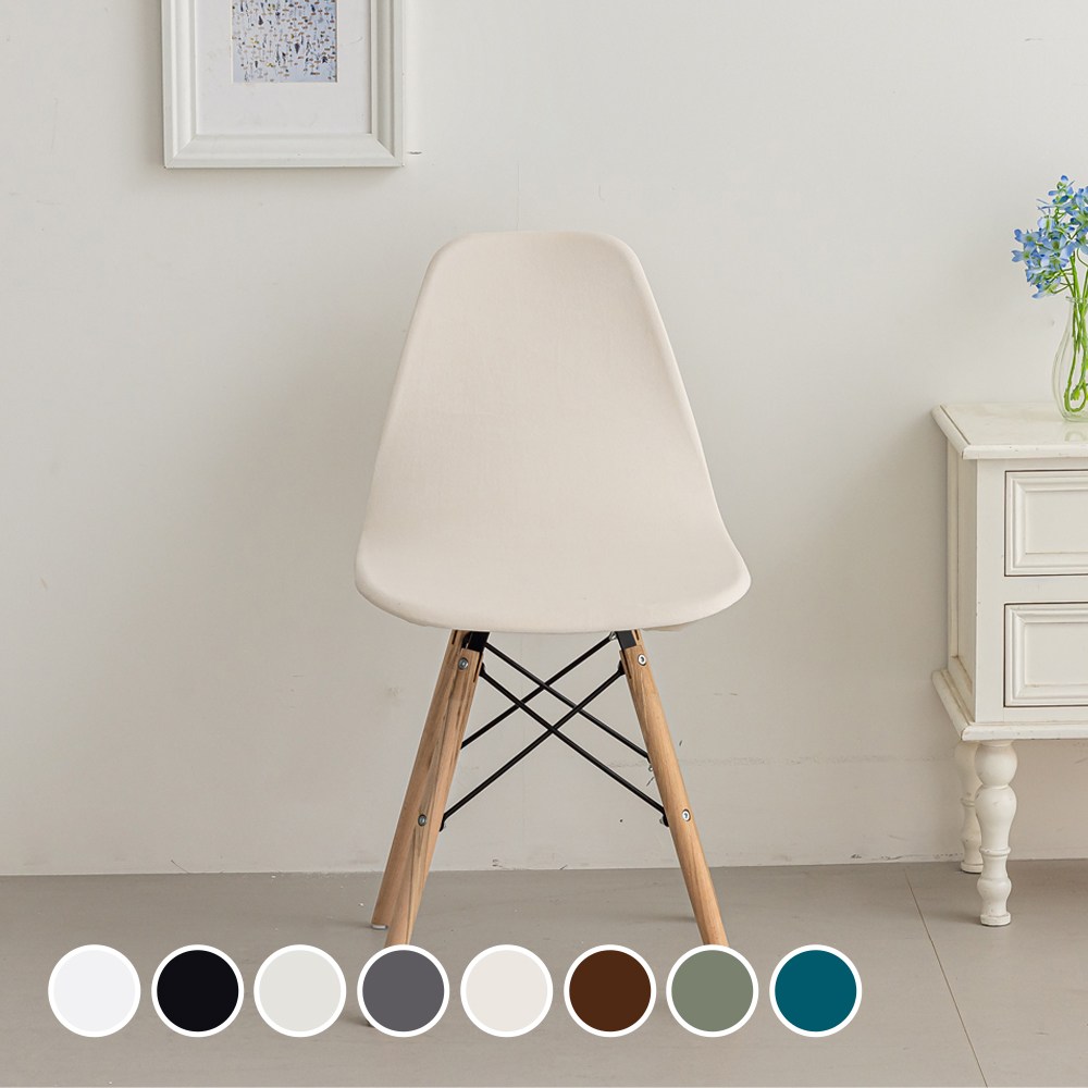 커버무드 고탄력 벨벳 에펠 의자 커버 2p, 1개, 베이지 16,500원