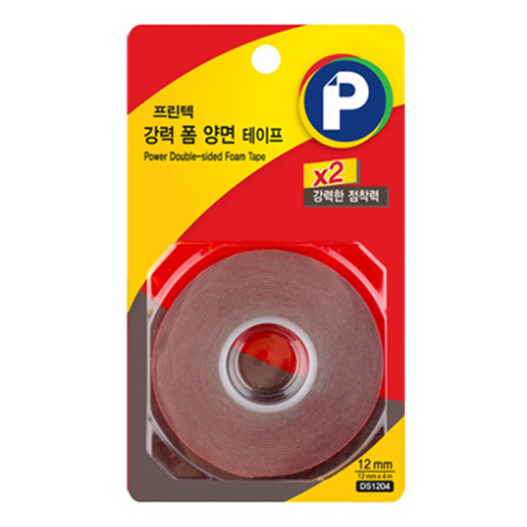 프린텍 강력폼 양면테이프 12mm x 4m DS1204 강력테이프 38,000원