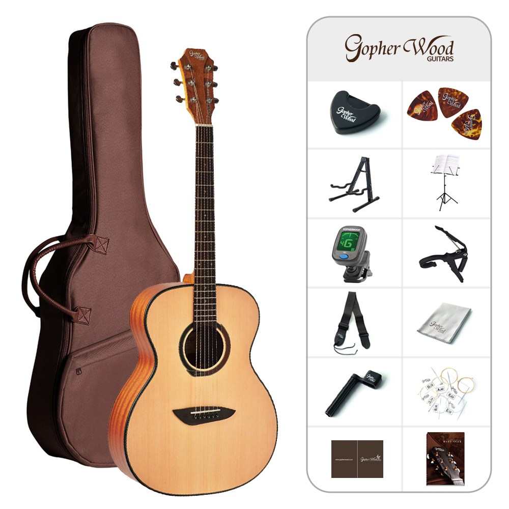 고퍼우드 G110 입문용 통기타 풀패키지 G-110 209,000원