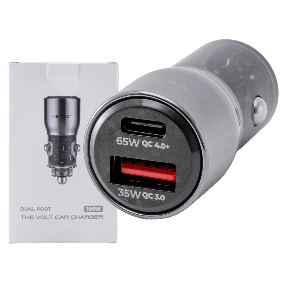 벤딕트 100W QC4.0+PD3.0 동시 초고속 차량용 시거잭 충전기 14,700원