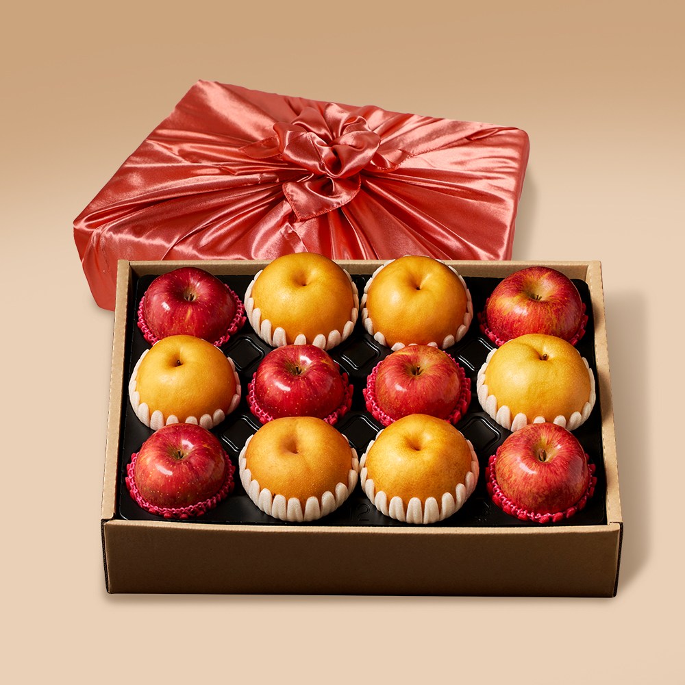 [맛딜] 사과 배 혼합선물세트 1호 6kg (사과6,배6과) 104,000원