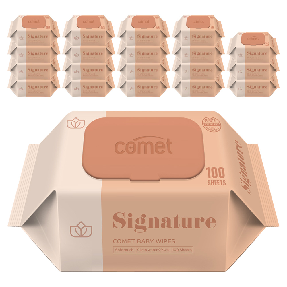 코멧 시그니처 아기물티슈 엠보싱 캡형 저자극 더마테스트 인증 22,990원