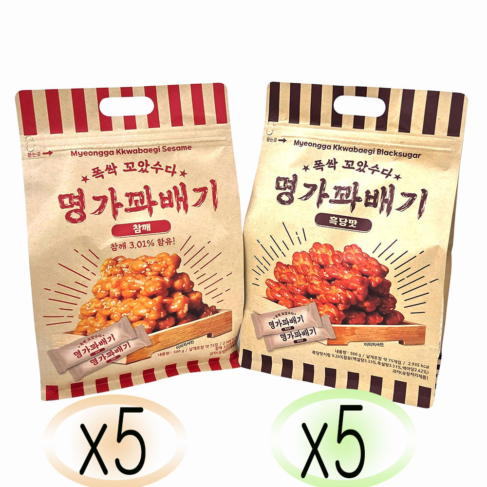 새마원 명가 꽈배기 (참깨500g+흑당500g) 낱개 개별 포장 미니 한입 국민 효도 간식 과자 51,800원
