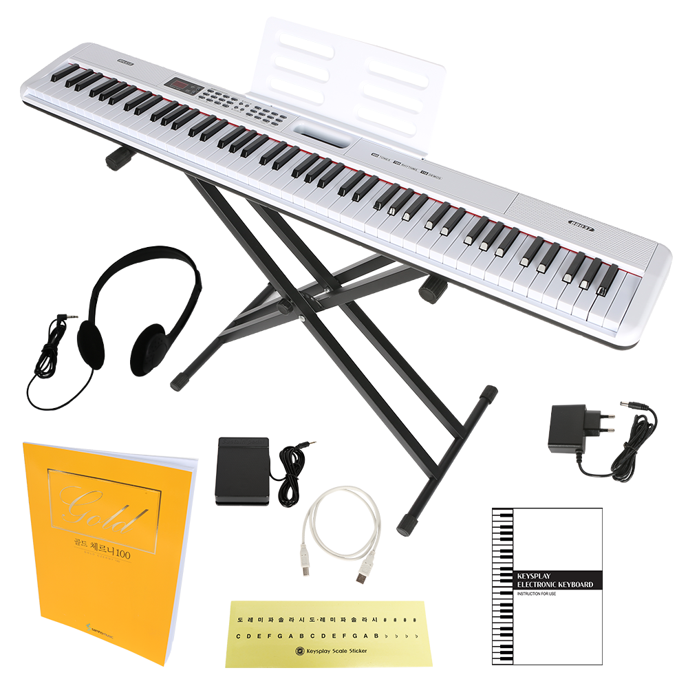 블루엔젤 키스플레이 88건반 전자 디지털피아노 입문, 스탠드, 헤드셋, 스티커, 체르니100교본 179,900원