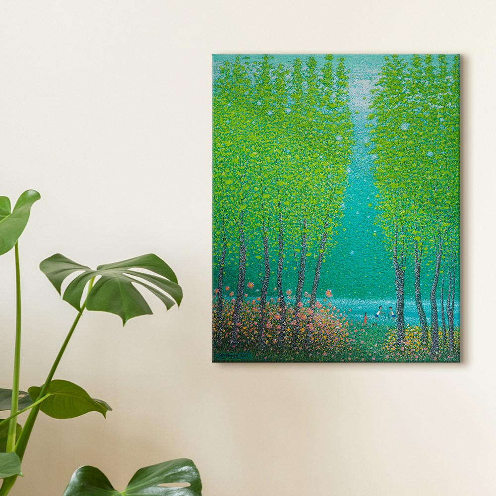 [인메이블] 장용길 작가 아트에디션 46종 캔버스 액자 23~46번 풍경화 거실 인테리어 그림 추상화 달항아리 217,000원