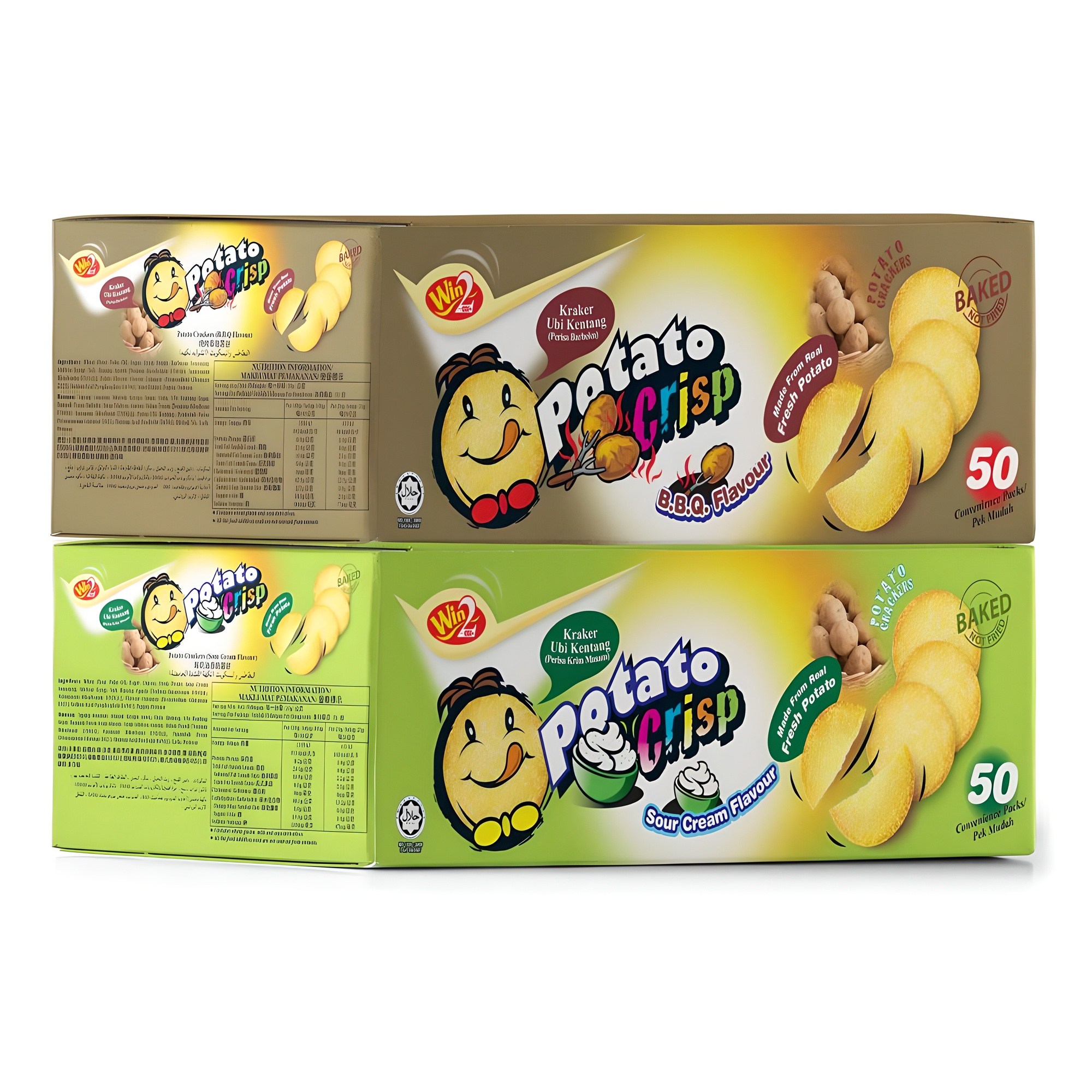 윈윈푸드 포테이토 크리스프 스낵 바베큐맛 50p + 사워크림맛 50p 16,840원