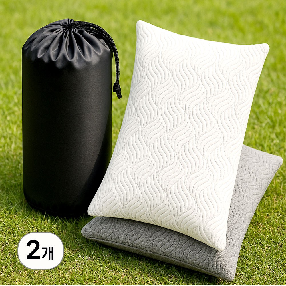 조은자리 사계절 양면 캠핑용 휴대용 여행용 베개 커버 분리 세탁가능 캠핑베개 방수 파우치 증정 34,800원