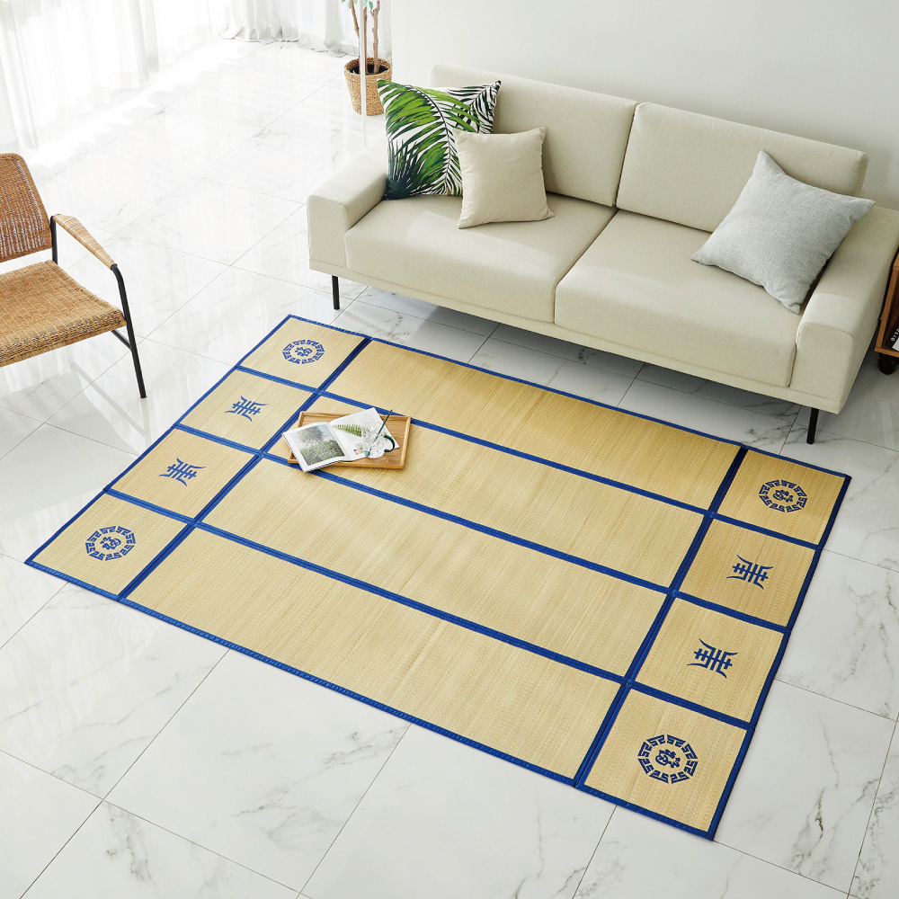 HanilMedical 세석 4단 접이식 왕골자리, 블루 244,500원