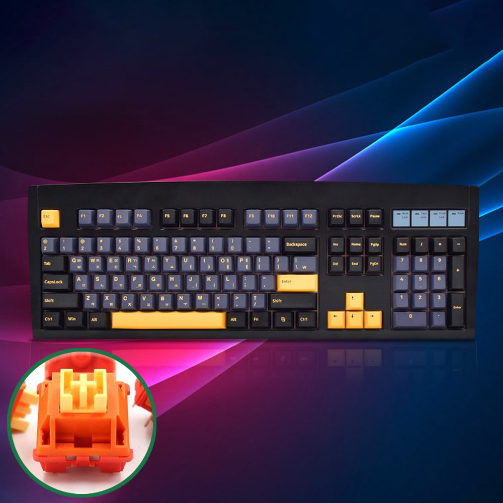 큐센 DT35 104 PBT 풀윤활 가스켓 유무선 기계식 키보드 블랙 오테뮤 단풍축 63,400원