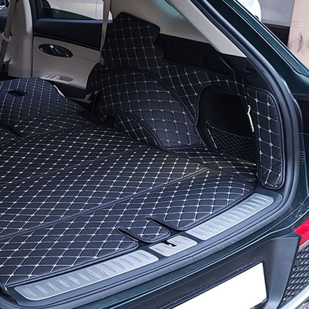 자동차 가죽 트렁크매트 풀커버 차박매트 카매트 전차종 현대 기아 삼성 쌍용 쉐보레, 블랙-블랙 102,900원