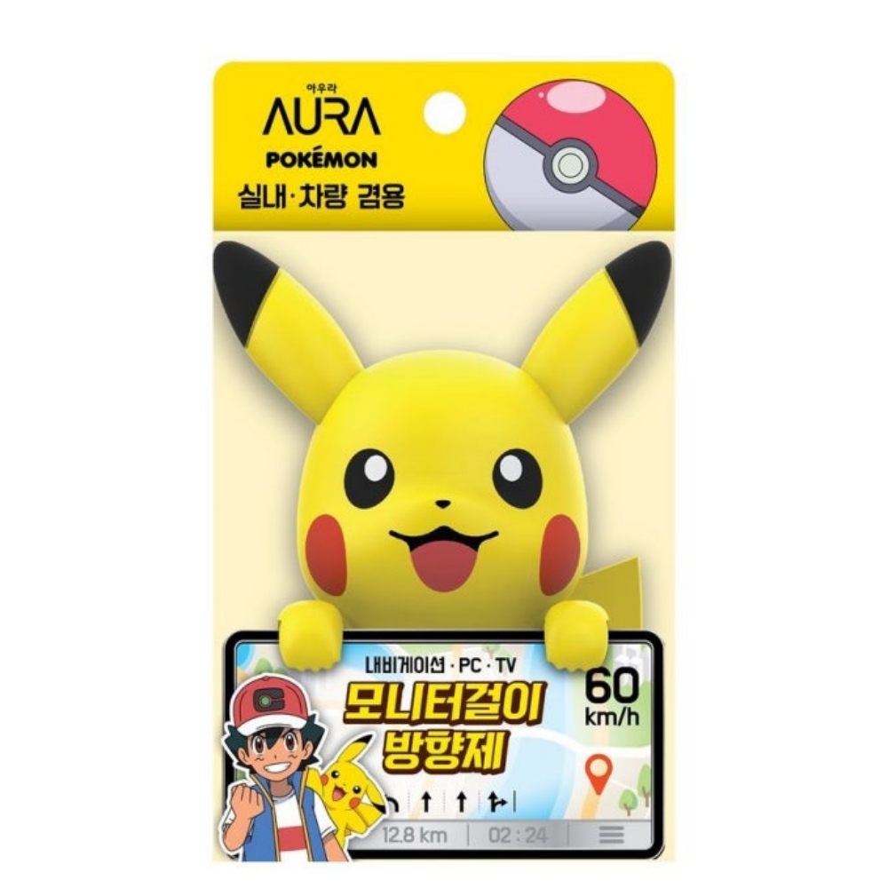 LG생활건강 포켓몬 아우라 차량용 내비게이션 모니터 걸이 방향제, 1개 18,900원