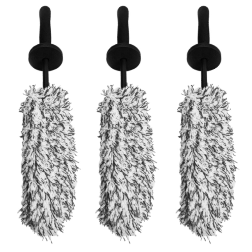 포르페 자동차 휠 극세사 브러쉬, 3개, 흑백 13,600원