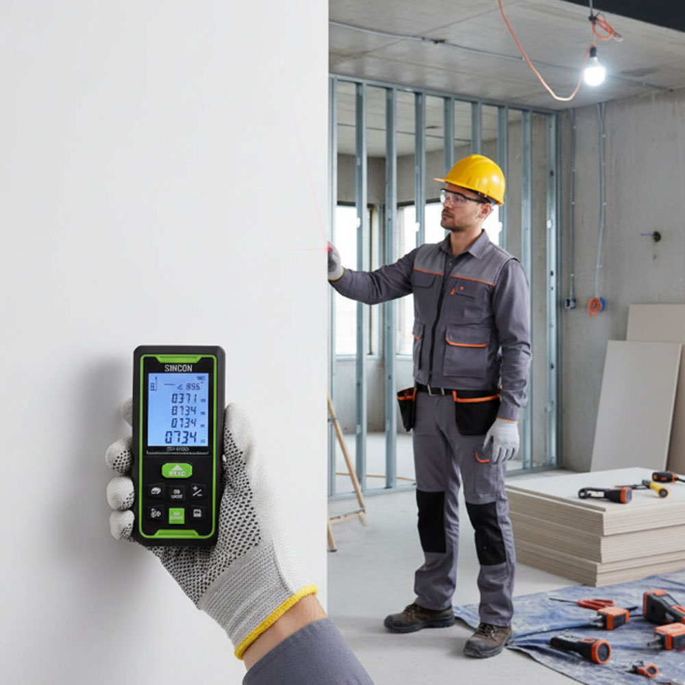 100M 비접촉 자동줄자 거리측정기 디지털 그린레이저 휴대용 SD100G 111,130원