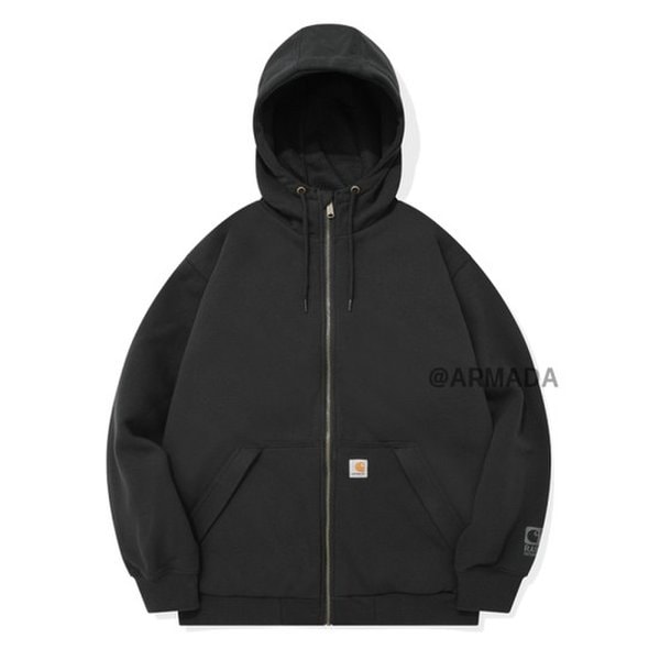 칼하트 104078 레인디펜더 써멀 방수 후드집업 블랙 153,200원